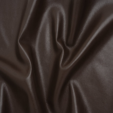 Buttery Faux Leather with Brushed Suede-like Backing - Chocolate - Veronica Collection