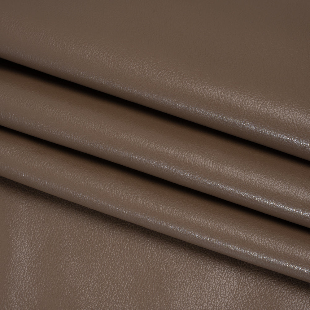 Buttery Faux Leather with Brushed Suede-like Backing - Taupe - Veronica Collection