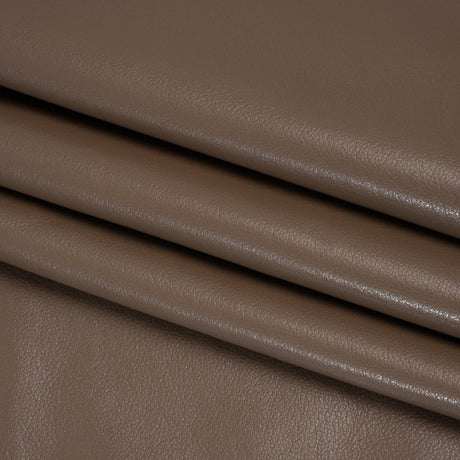 Buttery Faux Leather with Brushed Suede-like Backing - Taupe - Veronica Collection