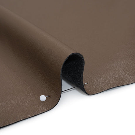 Buttery Faux Leather with Brushed Suede-like Backing - Taupe - Veronica Collection