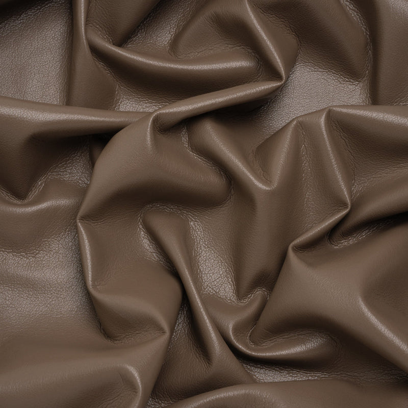 Buttery Faux Leather with Brushed Suede-like Backing - Taupe - Veronica Collection