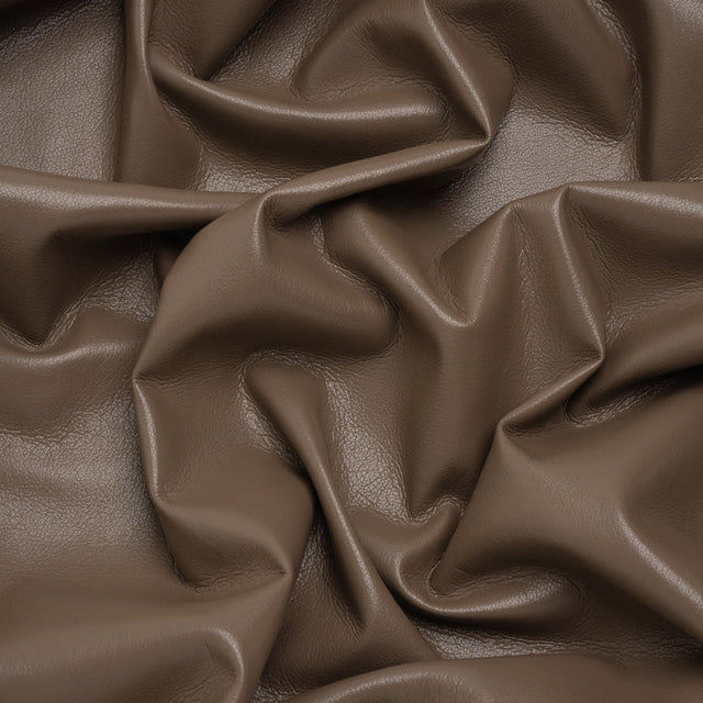 Buttery Faux Leather with Brushed Suede-like Backing - Taupe - Veronica Collection