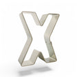 Letter X Tin Cookie Cutter 3 in B0124