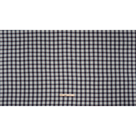 Yarn-Dyed Cotton Twill Flannel - Blue, Red and White Plaid