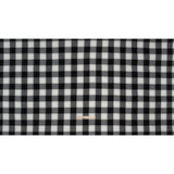 Yarn-Dyed Cotton Twill Flannel - Black and White Buffalo Check