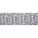Silk Voile Print - Pastel Rainbow Diamonds and Black Snakeskin - Deadstock