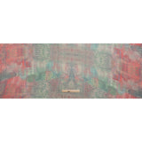 Crinkled Silk Chiffon Print - Red and Green Snakeskin - Deadstock
