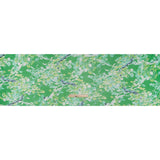 Silk Voile Print - Green and Blue Birds Among Leaves - Deadstock