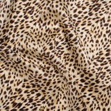 Silk Charmeuse Print - Beige and Brown Little Animal Spots - Deadstock