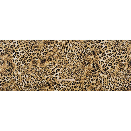 Silk Charmeuse Print - Beige, Brown and Black Leopard Spots - Deadstock