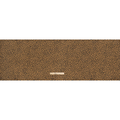Silk and Cotton Voile Print - Tan and Black Little Spots - Deadstock