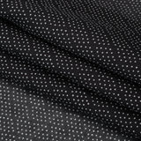 Silk and Cotton Voile Print - Black and White Polka Dot Diamonds - Deadstock