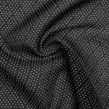 Silk and Cotton Voile Print - Black and White Polka Dot Diamonds - Deadstock