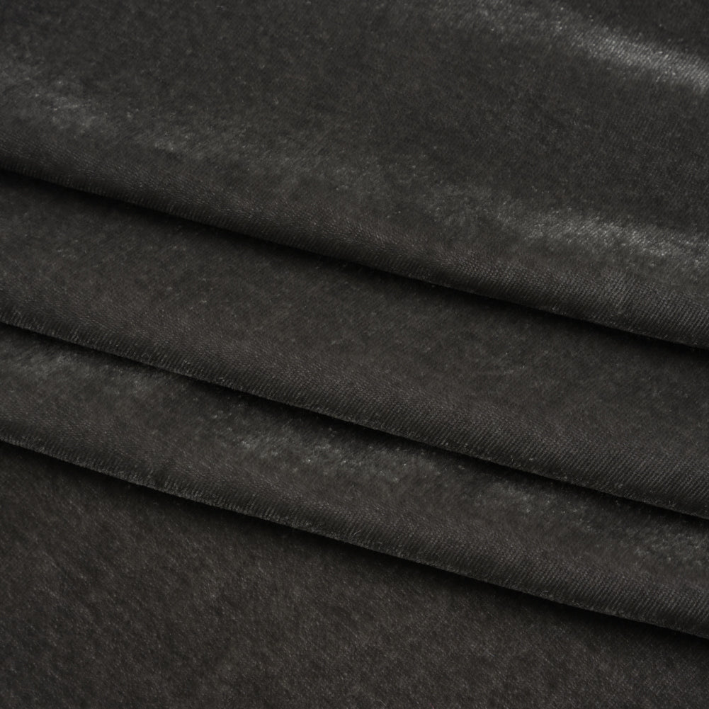 Rayon-Silk Velvet - Charcoal - Cicero Collection