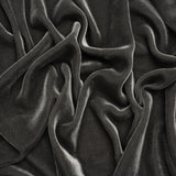 Rayon-Silk Velvet - Charcoal - Cicero Collection