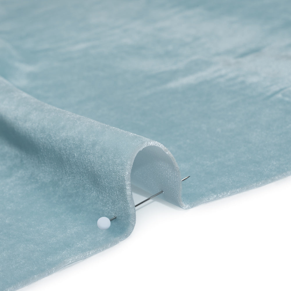 Rayon-Silk Velvet - Sky Blue - Cicero Collection