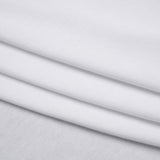 Stretch Modal 1x1 Rib Knit - White PFD - Designer Deadstock