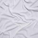 Stretch Modal 1x1 Rib Knit - White PFD - Designer Deadstock