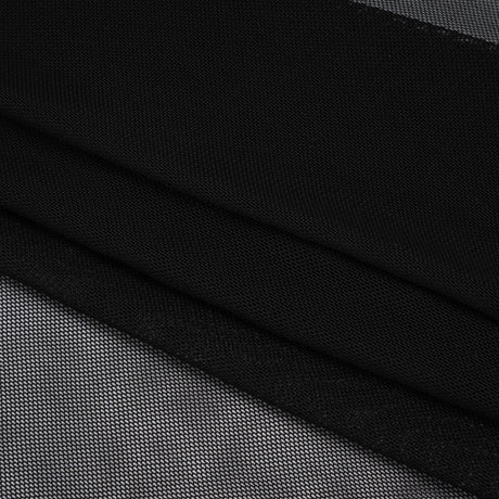 Polyester Stretch Mesh - Black - Designer Deadstock
