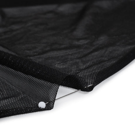 Polyester Stretch Mesh - Black - Designer Deadstock