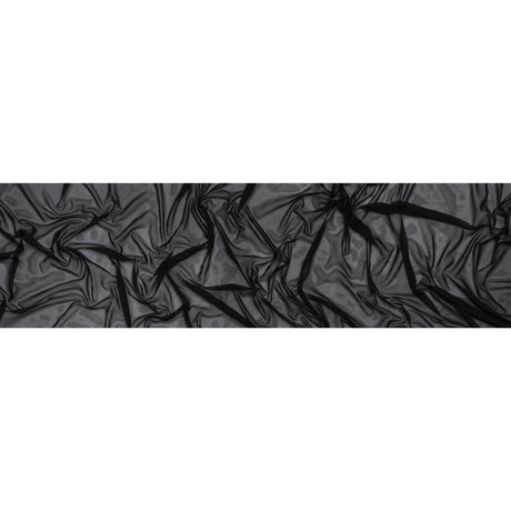Polyester Stretch Mesh - Black - Designer Deadstock