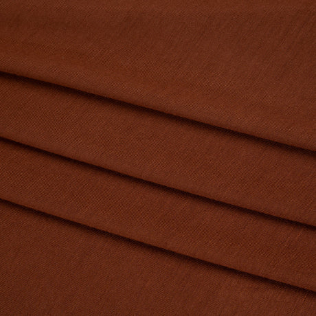 Stretch Rayon Jersey - Cognac - Designer Deadstock