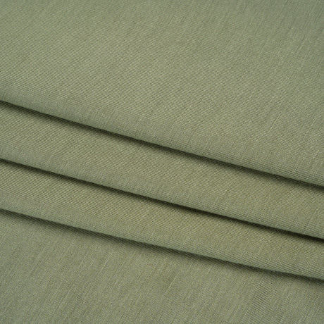 Stretch Rayon Jersey - Fern Green - Designer Deadstock