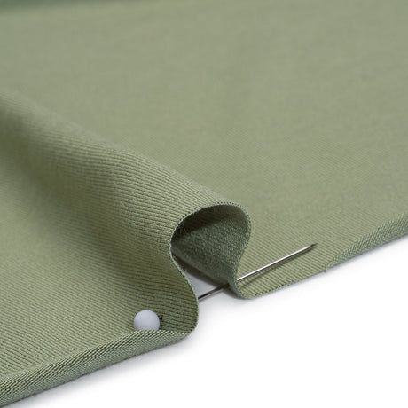 Stretch Rayon Jersey - Fern Green - Designer Deadstock
