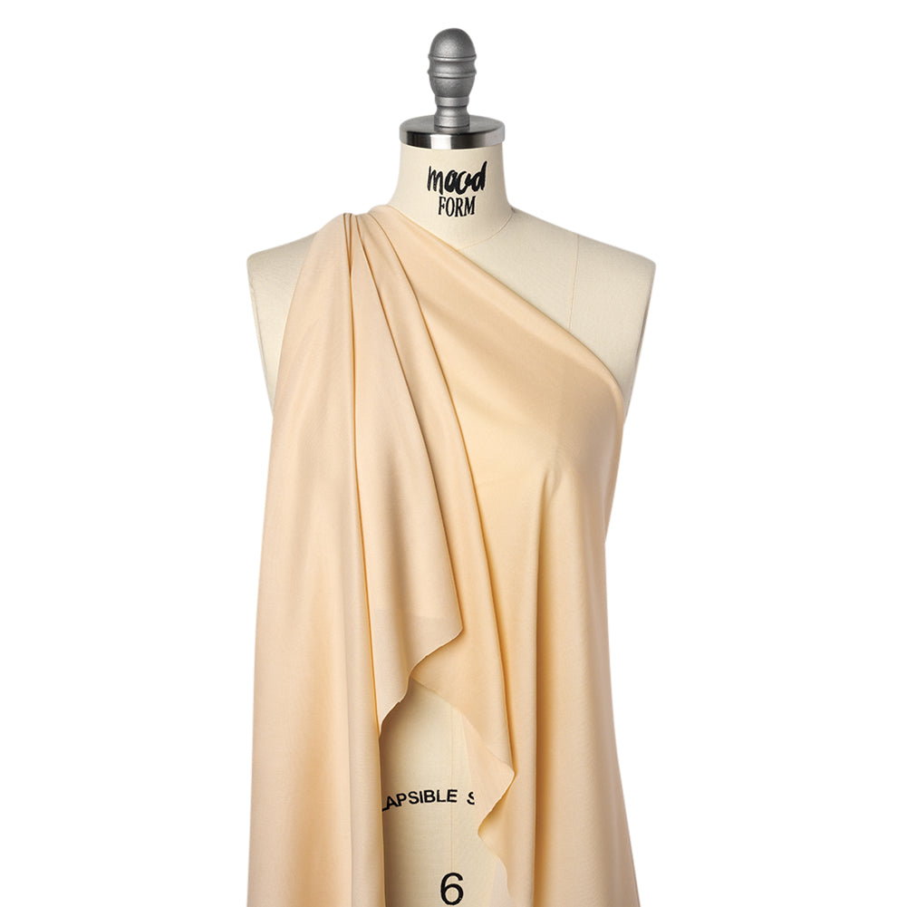 Knit Polyester Lining 70 Denier - Sand Beige - Designer Deadstock