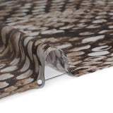 Silk Charmeuse Print 16MM, Made in Italy - Brown and Beige Giant Snakeskin