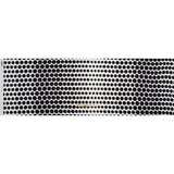 Silk Charmeuse Print 16MM, Made in Italy - Black and White Polka Dot Gradients