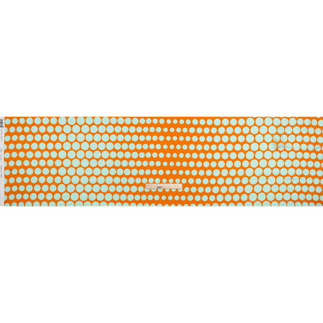 Silk Charmeuse Print 16MM, Made in Italy - Orange and Mint Polka Dot Gradients