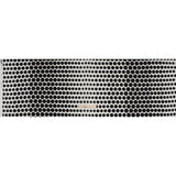 Heavy Silk Satin-Faced Organza, Made in Italy - Black and White Polka Dot Gradients
