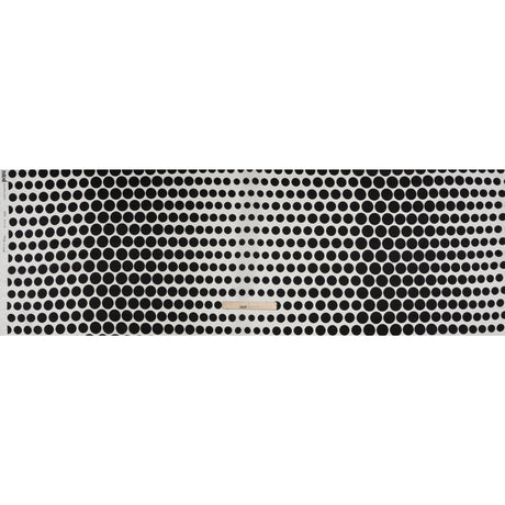 Heavy Silk Satin-Faced Organza, Made in Italy - Black and White Polka Dot Gradients