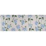 Heavy Silk Satin-Faced Organza, Made in Italy - Pale Gray, Blue and Green Hydrangeas