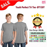 District ® Youth Perfect Short Sleeve Crewneck tri tee