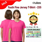 Tultex® Youth Crewneck Short Sleeve Fine Jersey Tee