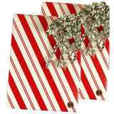 Striped Christmas Wrapping Paper Diagonal Peppermint Stripe 24''x833'