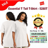 Hanes® Essential-T Tall T-Shirt 100% Cotton Comfort