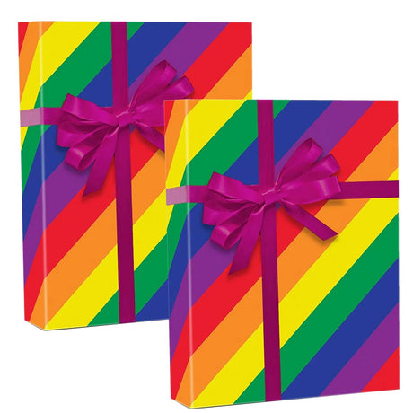 Durable Striped Wrapping Paper 30" x 833' Roll 55 lbs