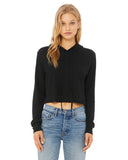 BELLA + CANVAS® Ladies Cropped Long Sleeve Hooded T Shirt