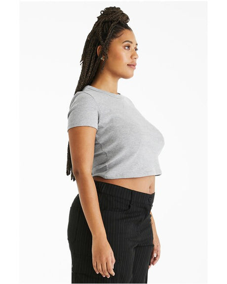 Bella + CanvasÂ Ladies Micro Ribbed Baby Crewneck T-Shirt - 2XL