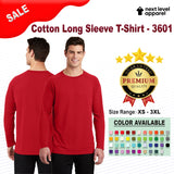Next Level® Cotton Long Sleeve Crewneck T-Shirt