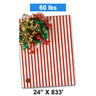 24"x 833'' Striped Wrapping Papers to Elevate Your Christmas Gifts