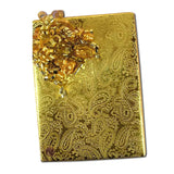 Gold Paisley Embossed Metallic Wrapping Paper 24" x 417" Roll