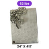 Silver Textured Embossed Metallic Wrapping Paper 24" x 417" Roll