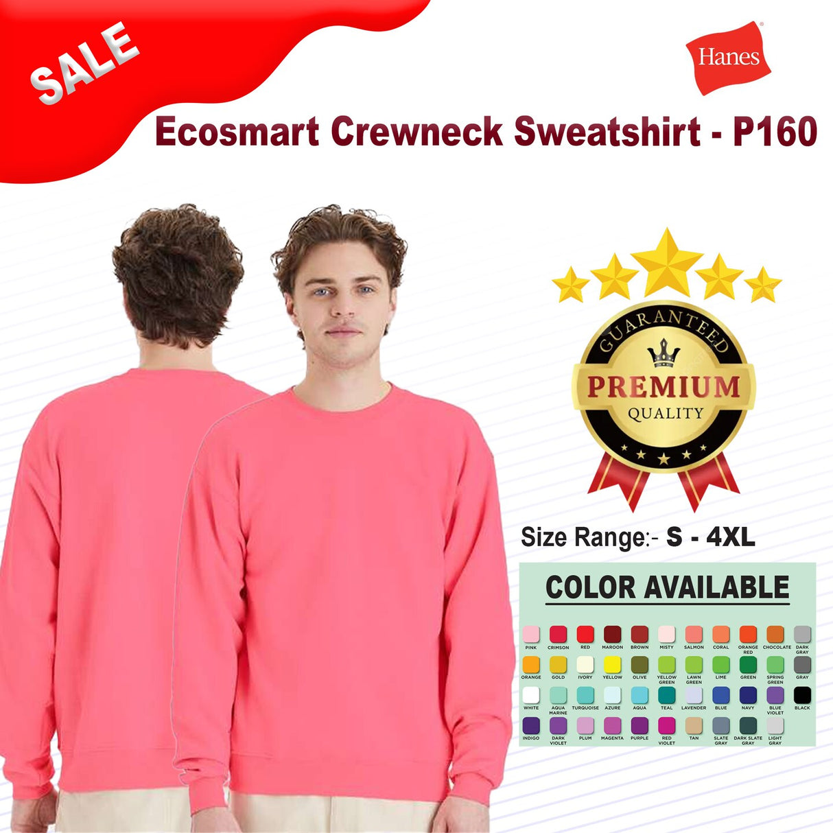 Hanes® Ecosmart Crewneck Sweatshirt