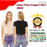 Bella + Canvas® Ladies Flowy Cropped T Shirt