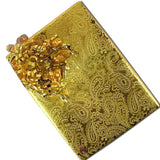 Gold Paisley Embossed Metallic Wrapping Paper 30" x 417" Roll