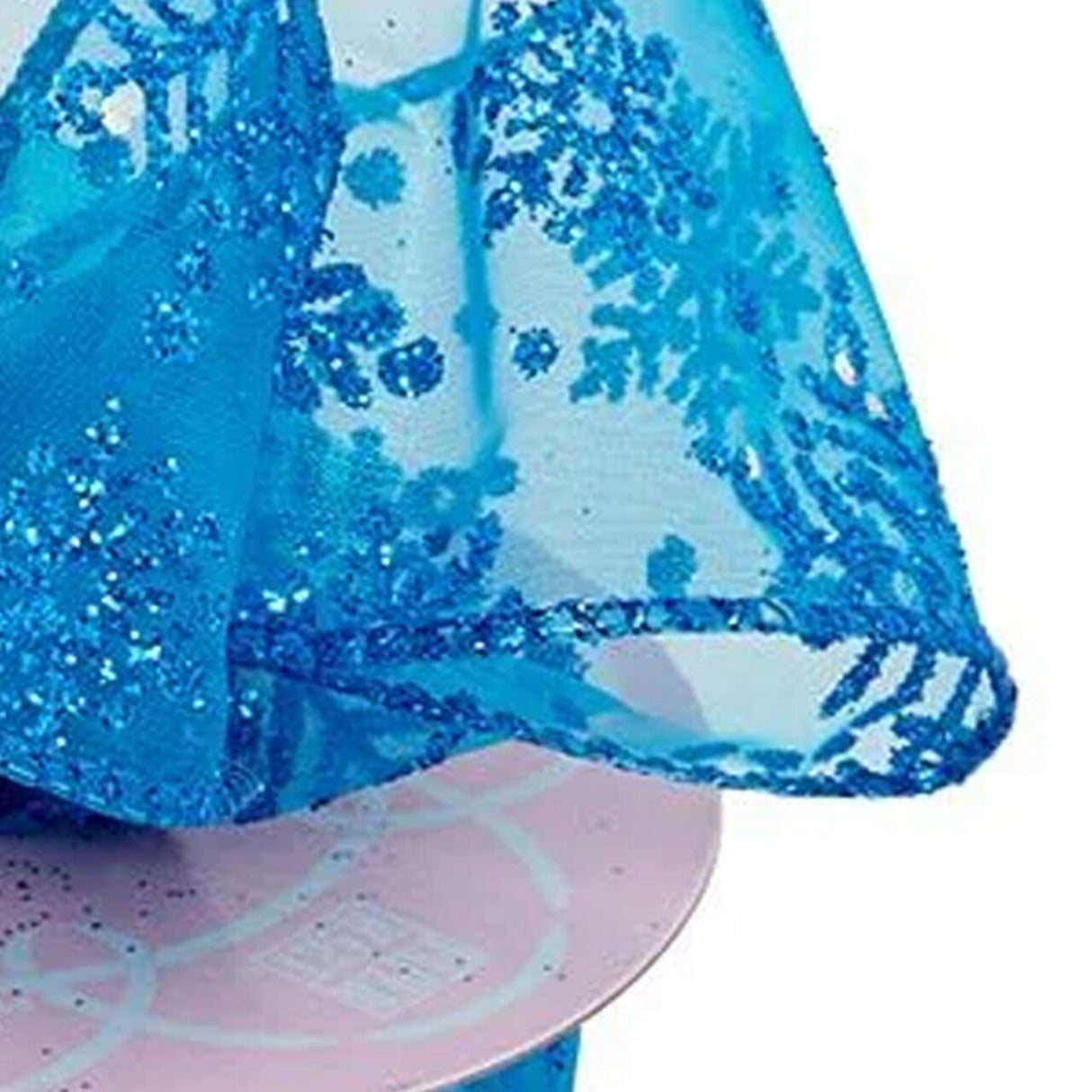 Blue Sparkle Snowflake Ribbon 10 Yards x 2.5 Inches 1 Roll